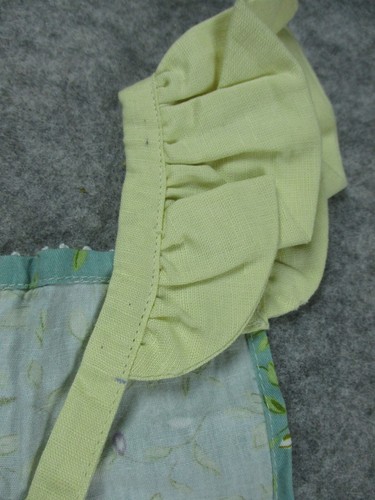Cora Josie Romper Girls 18 Mos Green Leaves Toddler 100% Cotton Ruffles Outfit - Picture 6 of 6