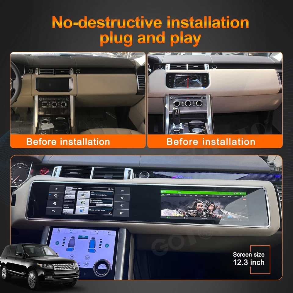 Android автомобильное радио 2Din стерео для Land Rover Range Rover Sport L494 2014-2017 - Изображение 4 из 4