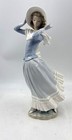 New ListingLladro "Spring Breeze" Girl Holding On Her Hat # 4936 Figurine (14" By 7 By 4")