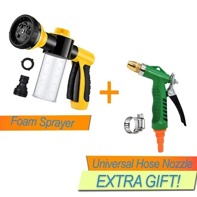 LOBOJACK Pressure Foam Sprayer Gun + Universal Rotating Nozzle FREE