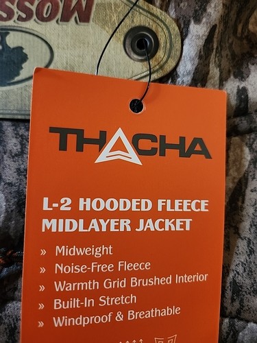 Banded Gear Thacha Gear L2 Hooded Fleece ML Jacket Zip Bottomland Camo Large - Picture 3 of 5