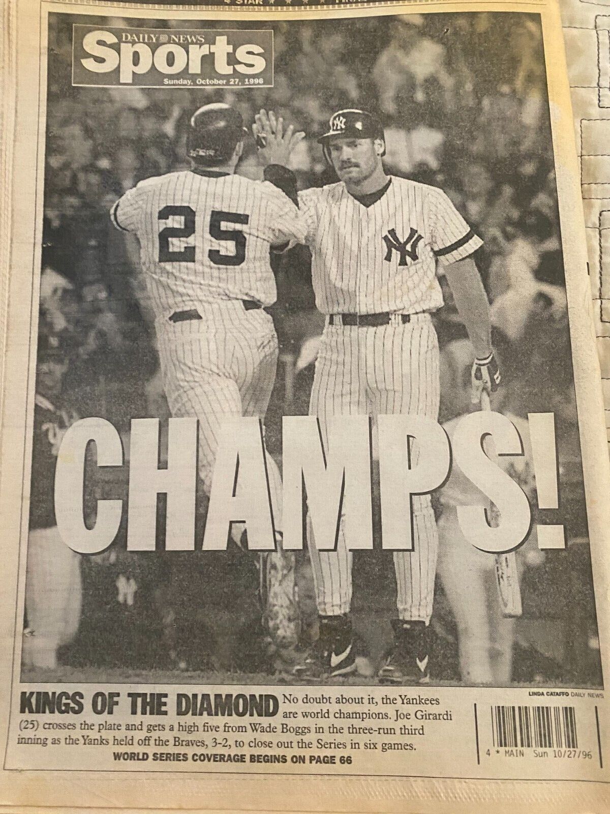 New York Yankees 1996 World Series Title New York Daily 