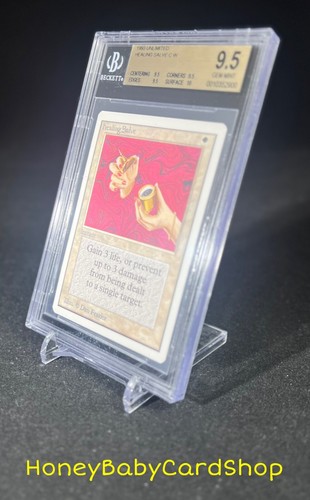 MTG Unlimited Edition 1993 Healing Salve BGS 9.5Q+ (TRUE QUAD+) Old School 93/94 - Picture 3 of 6