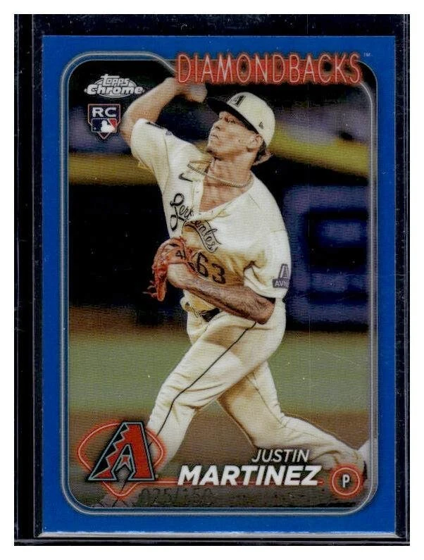 2024 Topps Chrome Justin Martinez #159 Blue Refractor /150 RC Diamondbacks