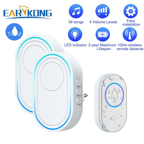 Waterproof Wireless Welcome Smart Home Door bell 300m Remote Smart Bell - Picture 5 of 16
