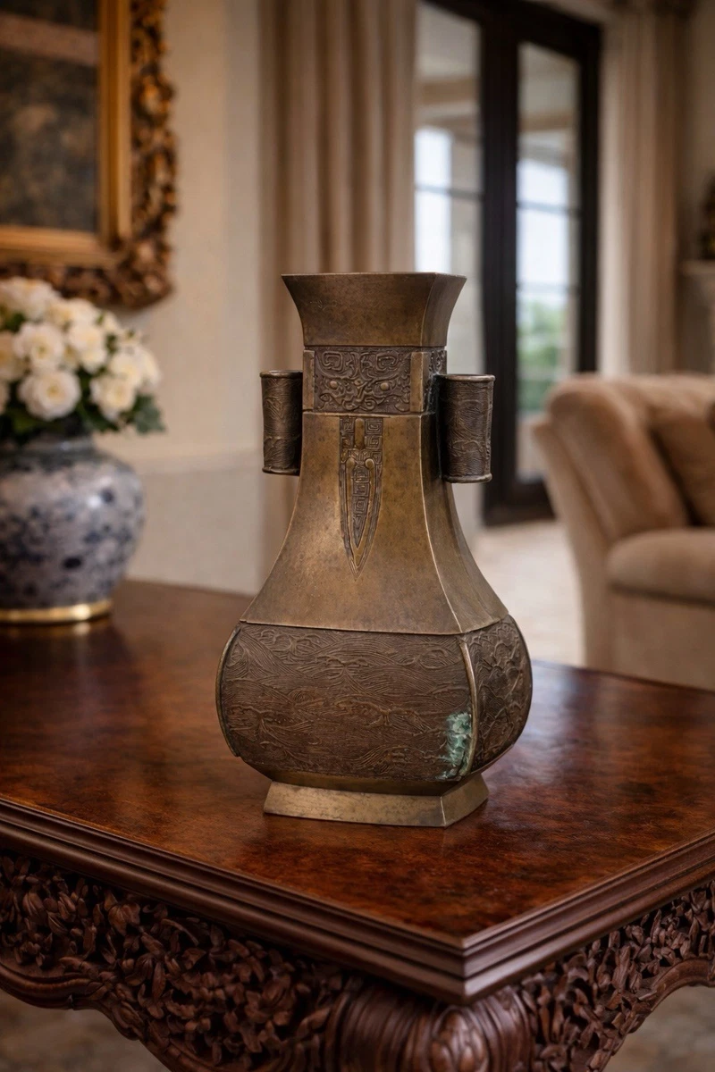 中国风青铜花瓶| eBay