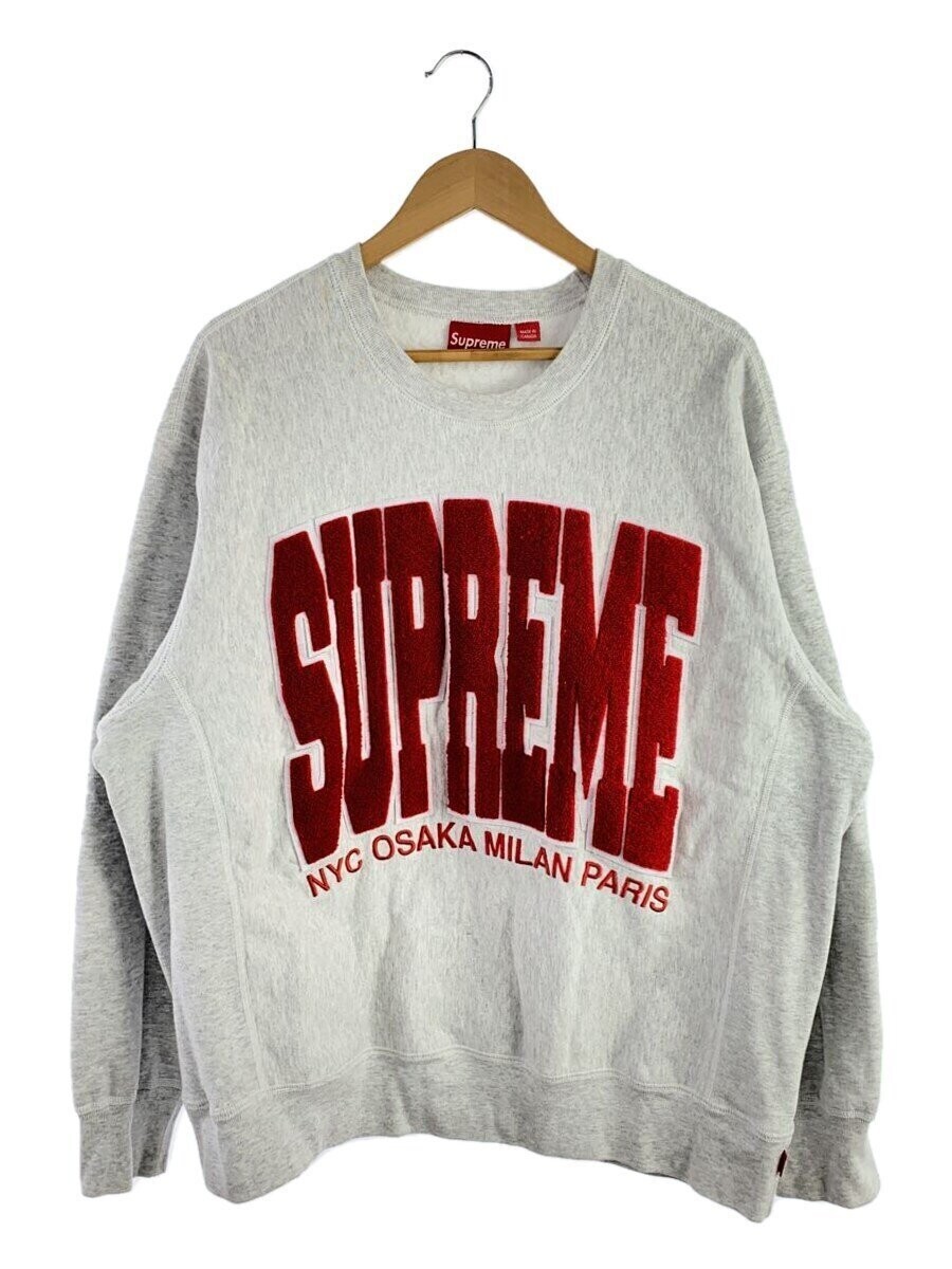 Supreme 21AW Cities Arc Crewneck Sweatshirt L Cotton GRY | eBay