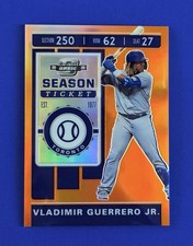2020 Contenders Optic Vladimir Guerrero Jr Orange Prizm Parallel Card #12; #d/17