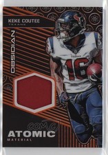 2019 Obsidian Atomic Material Relics Electric Etch Orange 20/50 Keke Coutee ms9