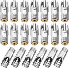 20Pack Pig Waterer Nipples, NPT 1/2" Stainless Steel Automatic Silver