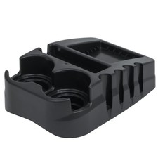 Universal Car Floor Center Console With Dual 12.5 X 8.75 X 4 Inches Black