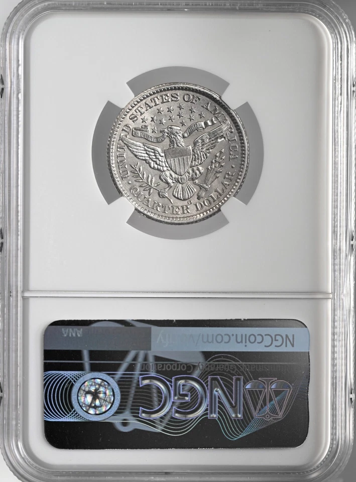 1898-O 25C BARBER SILVER QUARTER NGC AU DETAILS "CLEANED" #8405236-031 - Image 4 of 4