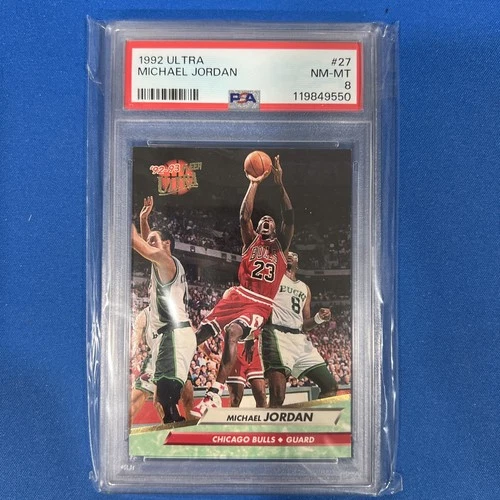 1992 FLEER ULTRA #27 MICHAEL JORDAN PSA 8 Chicago Bulls