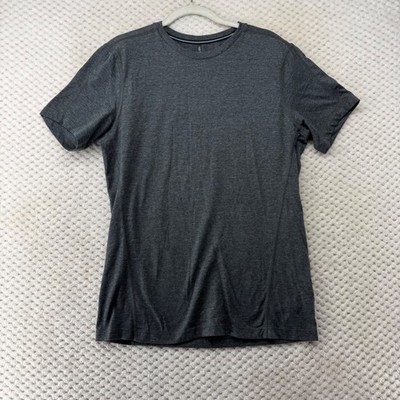 Ten Thousand Mens Durable Shirt Gray Short Sleeve Athletic Training Tee