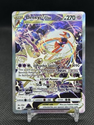 Deoxys VSTAR GG46/GG70 SWSH Crown Zenith Galarian Gallery  Pokemon Ultra Holo