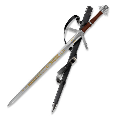 The Witcher Schwert Geralt AERONDIGHT 129cm groß für Cosplay Sammler Fans JT6249