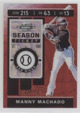 2020 Panini Chronicles Contenders Optic Ruby Wave Prizm 61/199 Manny Machado qf6