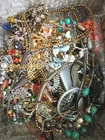 14 Lbs Vintage Junk Costume Jewelry LOT Repair Wear Craft Broken Wearable (A)