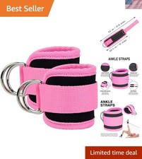 Versatile D-Ring Ankle Straps for Maximum Comfort  Leg Training Efficiency