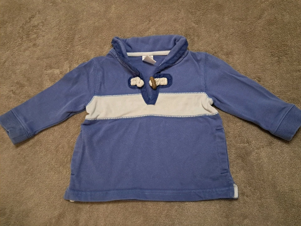 Süßer Baby Pullover, ZARA Baby, Gr. 74, blau maritim 