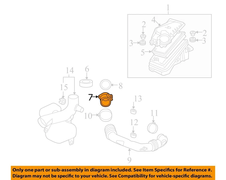 2007 Buick Terraza Mass Air Flow Meter Sensor MAF OEM 144K Miles - LKQ428803598 - Image 4 of 4