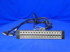 Canare 2RU XLR Panel w/Hosa Double-Shielded 25-Pin Breakout Cable, 16 XLR F/Male
