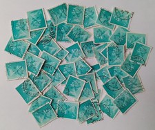 50 USED GB STAMPS OFF PAPER QEII 1/2P MACHIN DEFINITIVES Turquoise ½p Half Pence