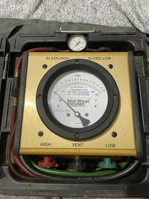 #ad #ad Mid West Instrument Model 830 Five Valve Backflow Preventer Test Kit amp; Case $275.00