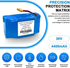 NEW 36V 4400mah lithium-ion battery 10S2P For Hoverboard Scooter Balance Board