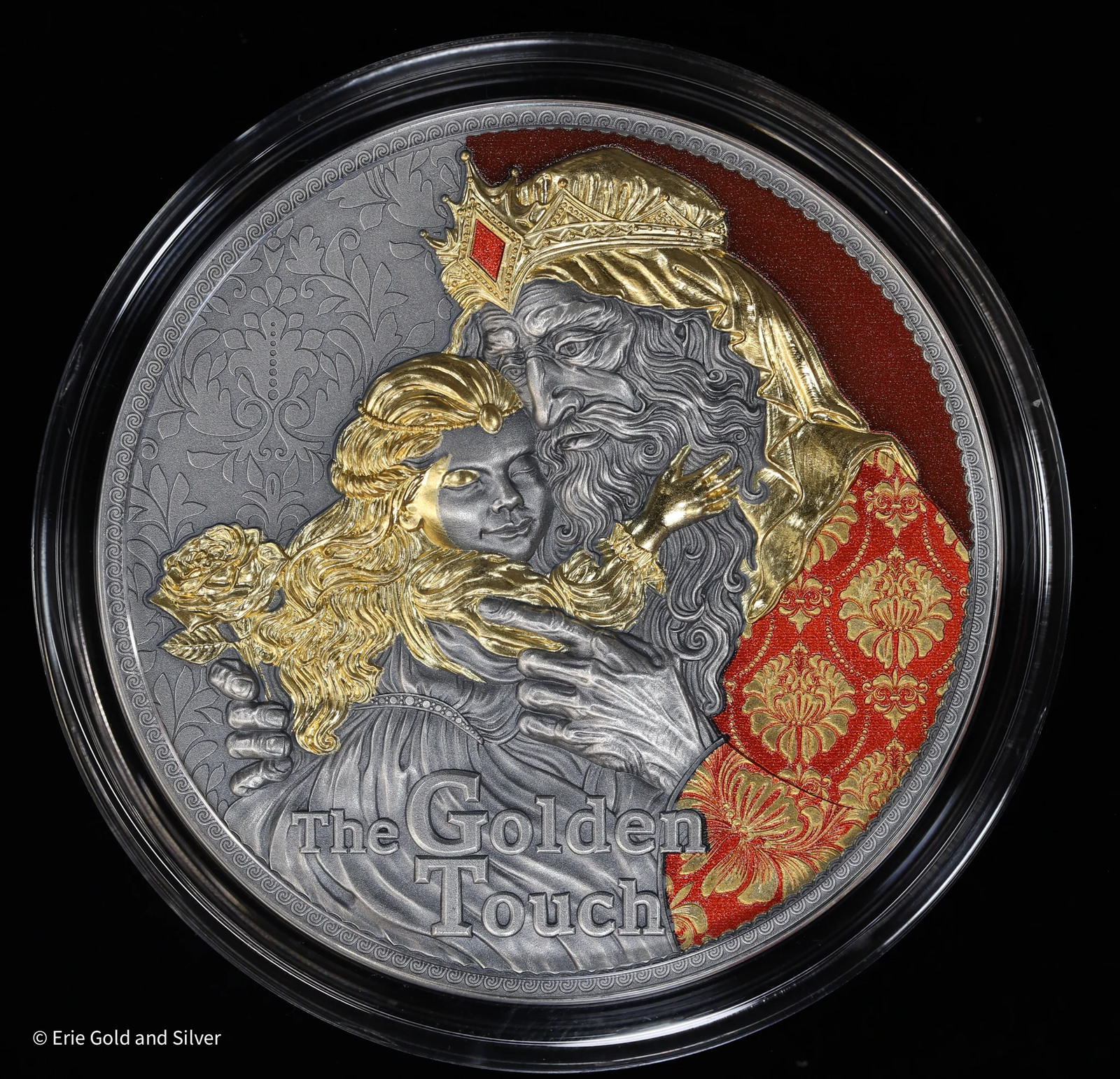 2023TheGoldenTouchTwistsofDestiny2oz.999SilverCoininOGP