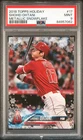 SHOHEI OHTANI 2018 TOPPS HOLIDAY METALLIC SNOWFLAKE RC #17 PSA 9 MINT! DODGERS!