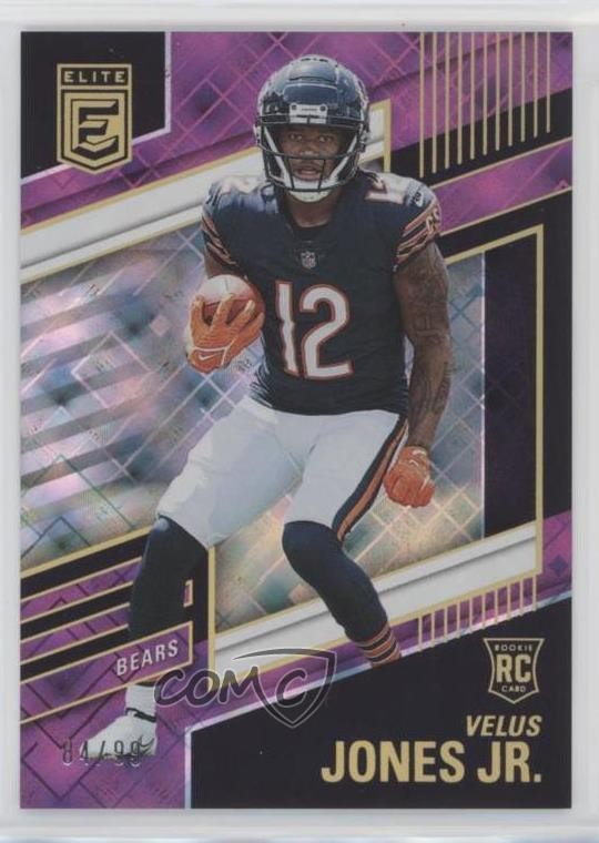 2022 Panini Donruss Elite Rookies Purple 84/99 Velus Jones Jr #157 Rookie RC s1i