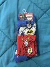 Justice League Crew Socks Shoes Size 6-12