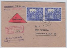 All. Besetzung Nr. 966 (2) MeF auf NN-R-Brief REINHEIM Odenwald 27.11.47 [664]