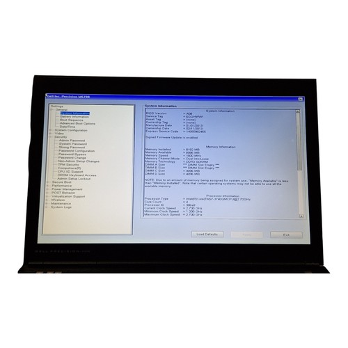 Dell Precision M6700 – Mobile Workstation – Défectueux -sans RAM Disque Dur #A51 - Afbeelding 5 van 14