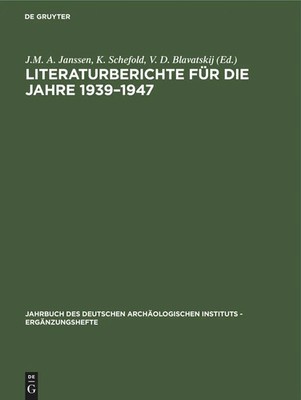 J. M. A. Janssen (u. a.) | Literaturberichte für die Jahre 1939-1947 | Buch