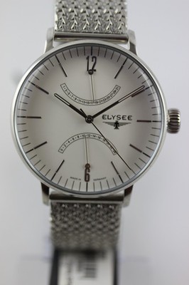 ELYSEE Sithon Herrenuhr  Retrograde-Datum+24Std Milanaise Bauhaus  42mm 13270M