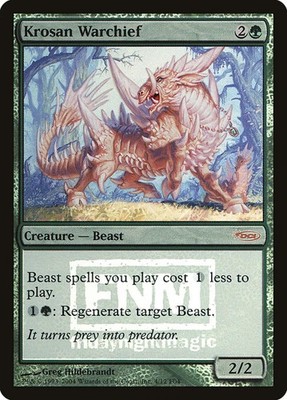 Krosan Warchief - Foil Promo FNM 2004 LP MTG