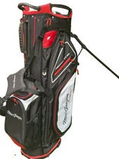 MacGregor Hybrid Stand Golf Bag 14-Way Divider Black Red White Grey