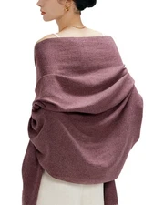 Pashmina Shawl for Women Soft Lightweight Wrap for Wedding Travel Evening