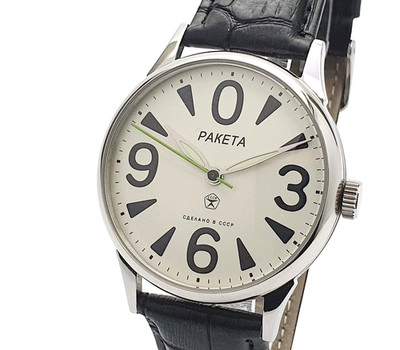 Vintage Watch USSR RAKETA Big Zero Men's WristWatch Mechanism 2609.HA