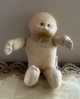 Cabbage Patch Kids Doll Pacifier Baby Bald Brown Eyes Xavier Roberts 1984 Vtg