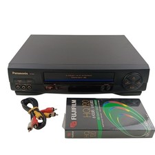 Panasonic PV-9451 Omnivision VHS 4-Head Hi-Fi Stereo VCR W Cables Tape