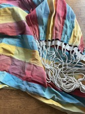 Byer Of Maine Vintage Hammock Barbados Rainbow XL 50x84” Heavy Cotton EXCELLENT