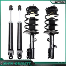For 2002-06 Nissan Altima 2.5L 2 Front Complete Struts + 2 Rear Absorber Shocks