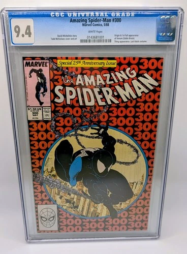 Amazing Spider-Man #300 - Origin & 1st Venom - Todd McFarlane (CGC 9.4)  1988