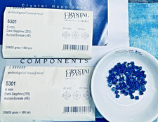 Swarovski 5328 6mm Dark Sapphire AB SealNIPPack 360pcs Austrian Bicone Crystals