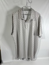 Adidas Men's XL Polo Golf Shirt Logo Adi-Print All Over Lightweight