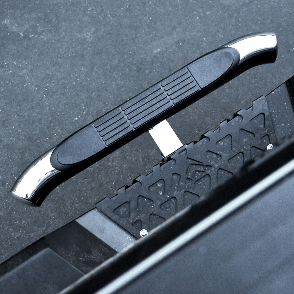 TLAPS 3" Tube Rear Trailer Hitch Step Bar w/2" Tow Receiver Chrome For Chevy T01