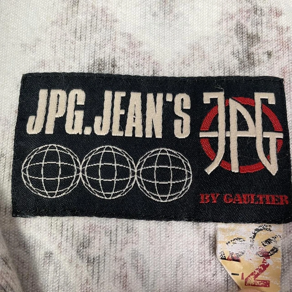 Jean Paul Gaultier Jeans Dress Corduroy Open Collar Button Up Midi Shirt Size 12 - Image 4 of 4